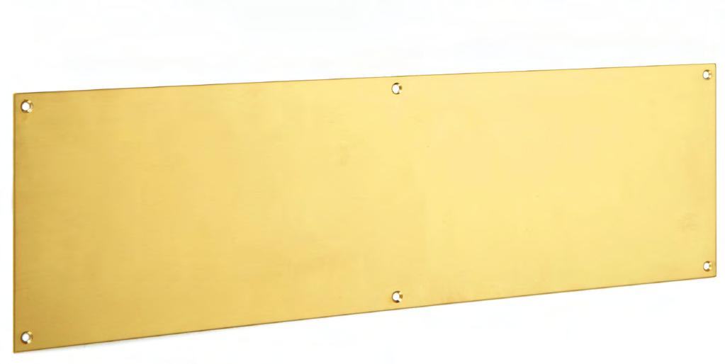 door fittings >> 7 finger plates & kicking plates 1758 Plain Finger Plate, 1.5mm 1758A Ribbon Edge Finger Plate, 1.