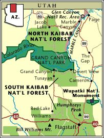 The Kaibab Plateau: Mountain lying down /Buckskin Mountain The Kaibab is a natural laboratory with specific geographic boundaries It is a block plateau 45 miles wide