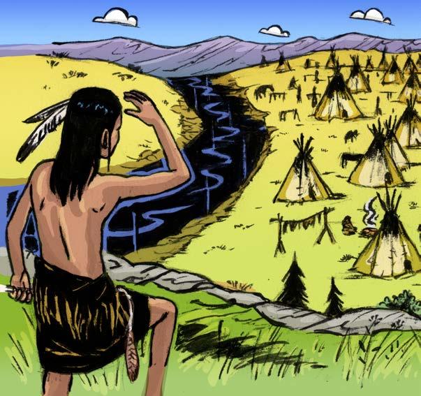The Battle of the Greasy Grass River After the sun dance, the village moved again. This time it settled next to a small river in Montana that the Sioux and Cheyennes called the Greasy Grass. The U.S. settlers called it the Little Bighorn.
