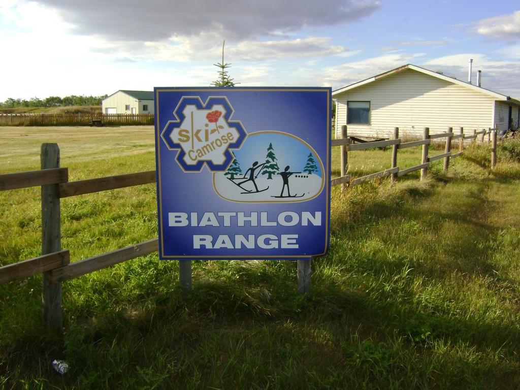 Biathlon range The Biathlon range is operated by the Camrose Ski Club.
