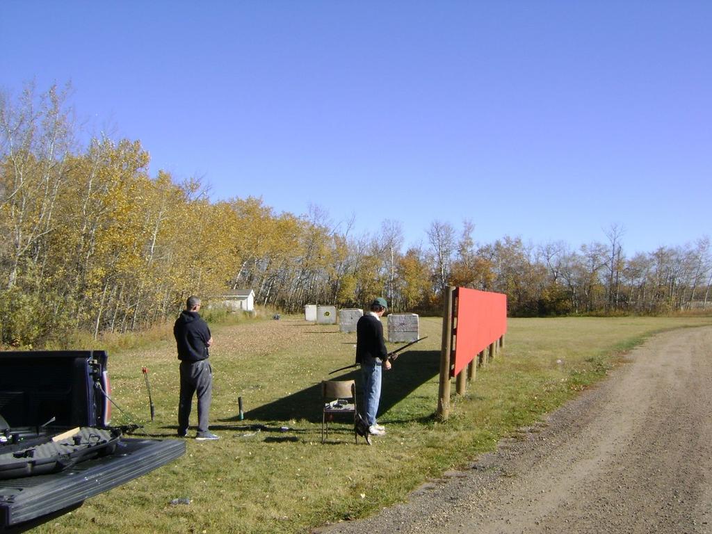 Archery Range - shooting position This is the firing line for the archery range.
