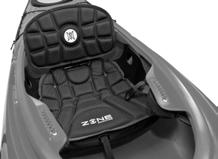 ZONE DLX SEATING SYSTEM: Deluxe outfitting for the touring paddler offers the ultimate in adjustment, support and fit.