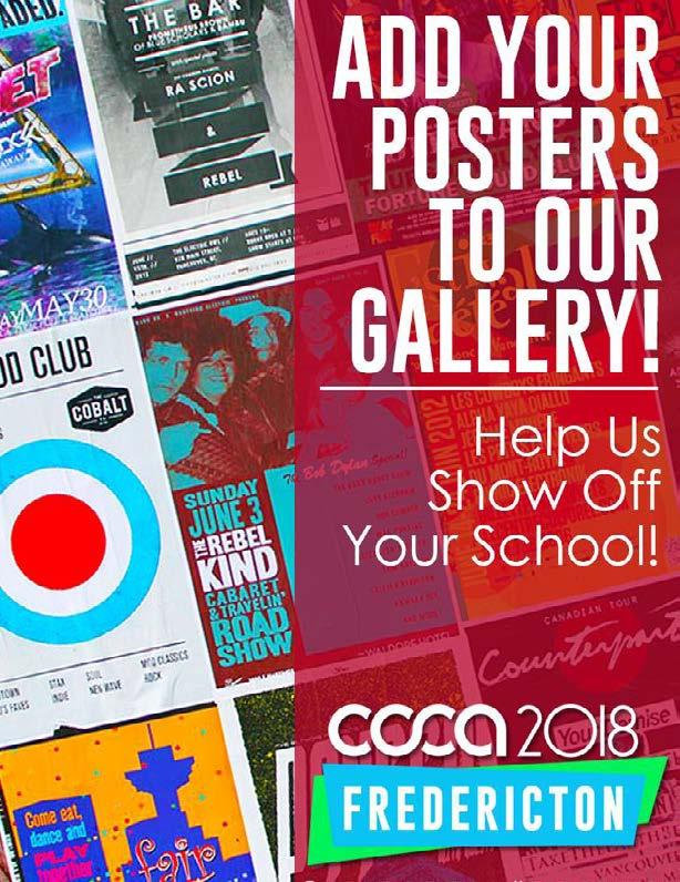 COCA SCHOOL MARKETING GALLERY Hey Canadian colleges and universities! We want to highlight your creativity this year with our very own digital POSTER GALLERY.