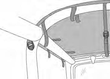 Make sure all side & rear straps and buckles (at door opening and sportbar) surround the bar it is intended to wrap, but do not close them at this time.