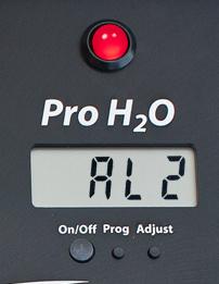 10.8. Pro H 2 O Programming Procedures Keep the Pro button pressed for more than two seconds and then release the button.