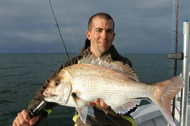 The author with a nice snapper on a TT blade.