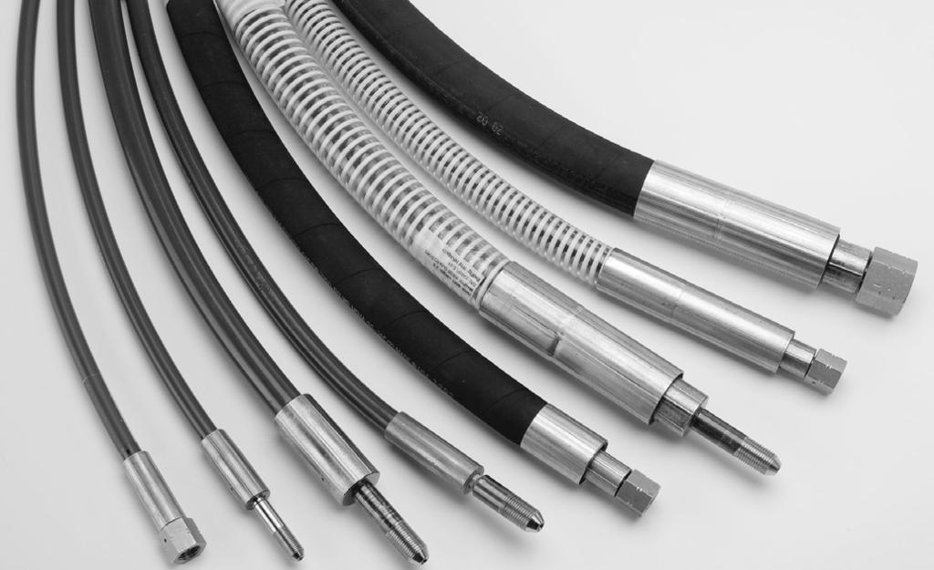 THERMOPLASTIC S & FLEX CUSTOM ORDER All Jetstream 20,000 psi thermoplastic hoses and flex lances are available in custom lengths or with special end fitting combinations or covers.