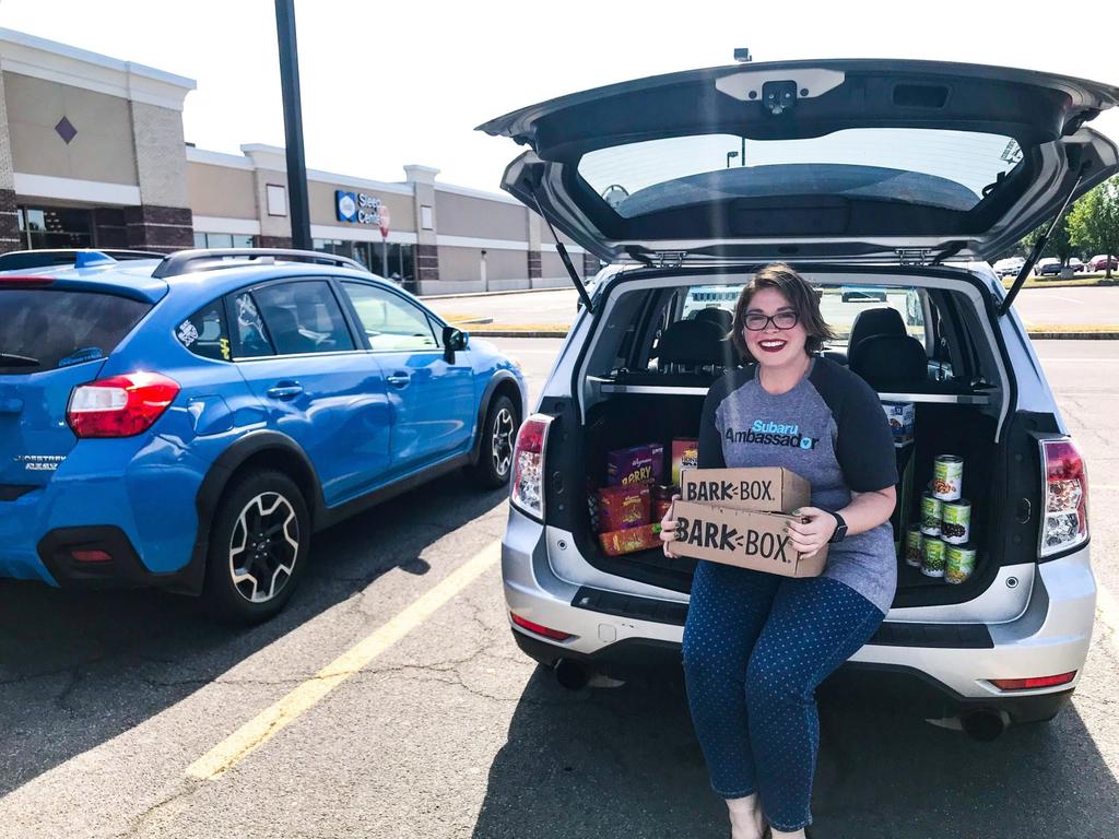 This year, several local Subaru ambassadors held a food drive to benefit Oswego County Opportunities () food pantry.