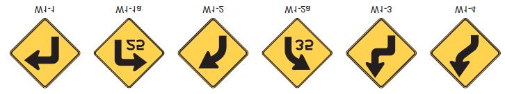 Horizontal Alignment Signs Horizontal Curve Safety Curves are the second most likely locations for serious roadway crashes (intersections are number one) that often result in injuries and deaths.