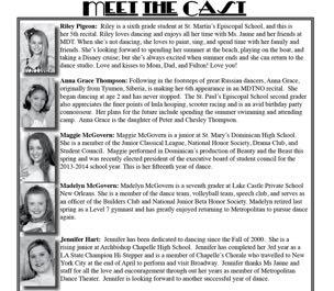 BIOS! Let your little star shine this year in our Meet the Cast section for $30.