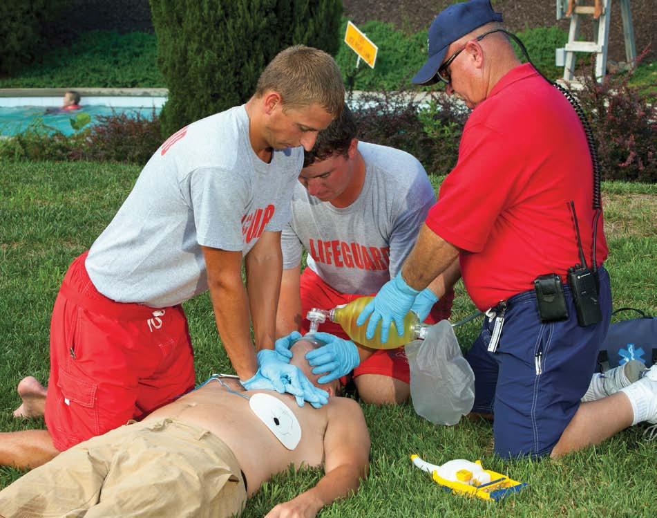 IN-SERVICE TRAINING It is a best practice of many well-managed facilities that lifeguards participate in a minimum of 4 hours of in-service training each month (Figure 1-8).
