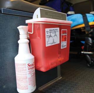 Sharps disposal containers (Figure 7-7) Safer medical devices, such as sharps with engineered injury protections or needleless systems Work practice controls are methods of working that reduce the