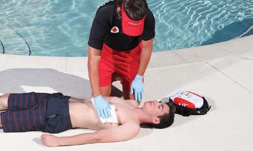 AEDs Around Water A shock delivered in water could harm rescuers or bystanders; however, AEDs are safe to use on victims who have been removed from the water.