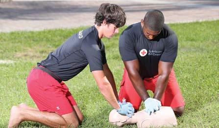 CPR Two-Rescuer CPR Adult and Child continued 5 6 Rescuers change positions at least every 2 minutes (5 cycles of 30 compressions and 2 ventilations) and/or while the AED is analyzing the heart