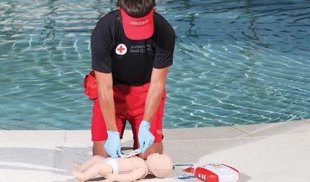 3 Attach the AED pads to the victim s bare, dry chest.