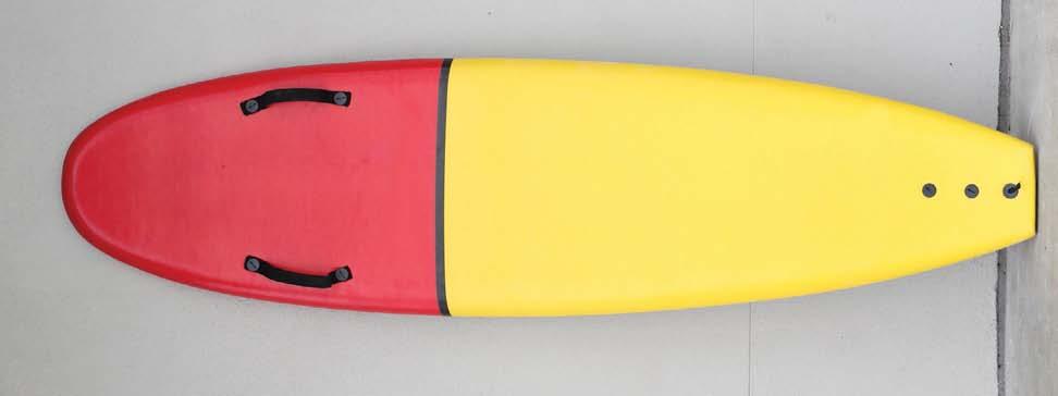 They are shaped similarly to a surf board but usually are larger to accommodate a lifeguard plus one or more victims. Rescue boards are fast, stable and easy to use.