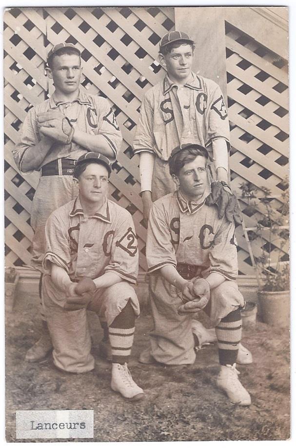 Hyacinthe Que baseball team (the pitchers) RPPC.