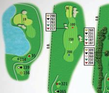 10 par 3 Large green with ridge in centre. One club more to left pin.