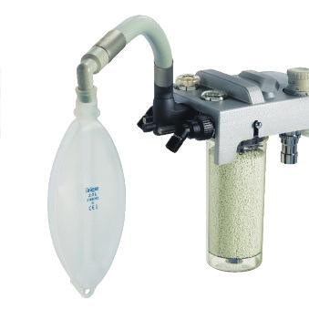 kit (with breathing system warmer and water trap): Avoid condensation build-up in the breathing system during low-flow ventilation External fresh-gas outlet Mechanical