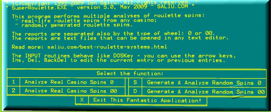 You can also download here two files with actual roulette spins recorded at the Hamburg, Germany casino. The file HAMB00.DAT covers the period February 1-6, 2000. The other file, HAMB0106.