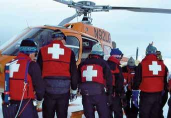 Launching of the Flight For Life Helicopter Once an Avalanche Deployment is requested, the closest available Flight For Life helicopter is dispatched to pick up the closest on-call Avalanche