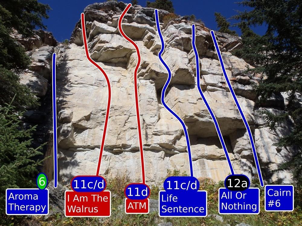 The Rock Pile Aroma Therapy 6 D. Thomson (Gear) An easy romp up the corner. I Am The Walrus 11c/d D.