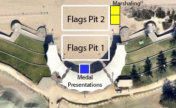 TIME 5:15pm 5:45pm 6:00pm Day 1 - Friday 10 February 2017 Scarborough Beach Officials and Team Managers Briefing Scarborough Beach Amphitheatre Beach Flags Referee: Ashley Dry Marshalling U10 Female