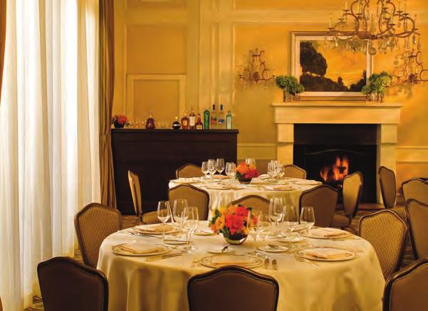 DINING AT THE LODGE AT PEBBLE BEACH The award-winning catering staff at The Lodge at Pebble Beach is fully equipped to provide your