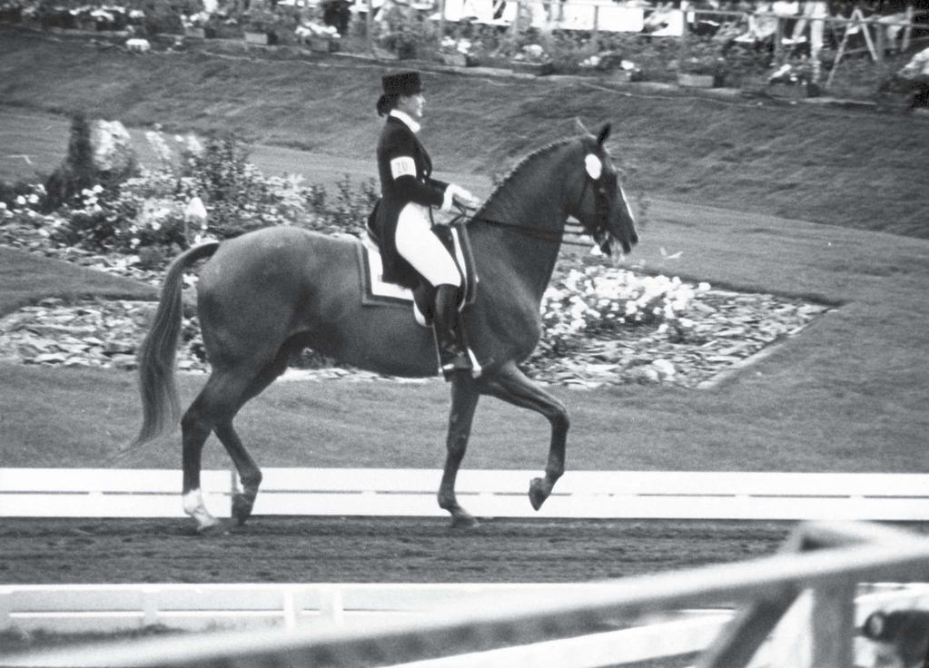 LEgEnDARy PAiR: Hilda Gurney and Keen at the 1976 Olympics not CLOWning AROUnD: Melissa Creswick and her Grand Prixlevel OTTB, Mi Payaso, in 1983 music from Secretariat at the Potomac Valley Dressage