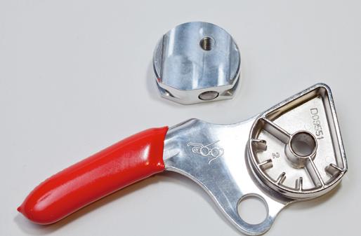 Belay devices, descenders Maintenance When a belay device has developed a sharp edge on