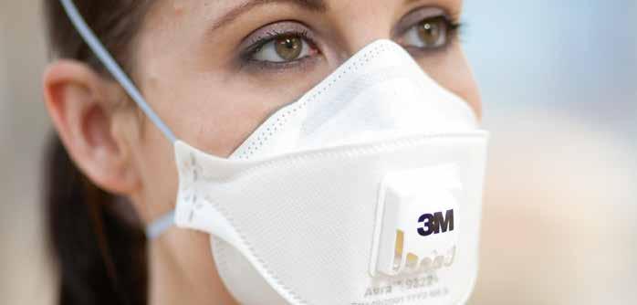 Face and head comfort The respirator s edge should be flexible and the shape and size should cover the nose, mouth and chin without causing