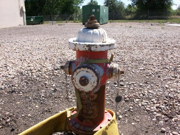 Fig. 4 #4 Apparatus will deploy the supply line by driving away from the hydrant