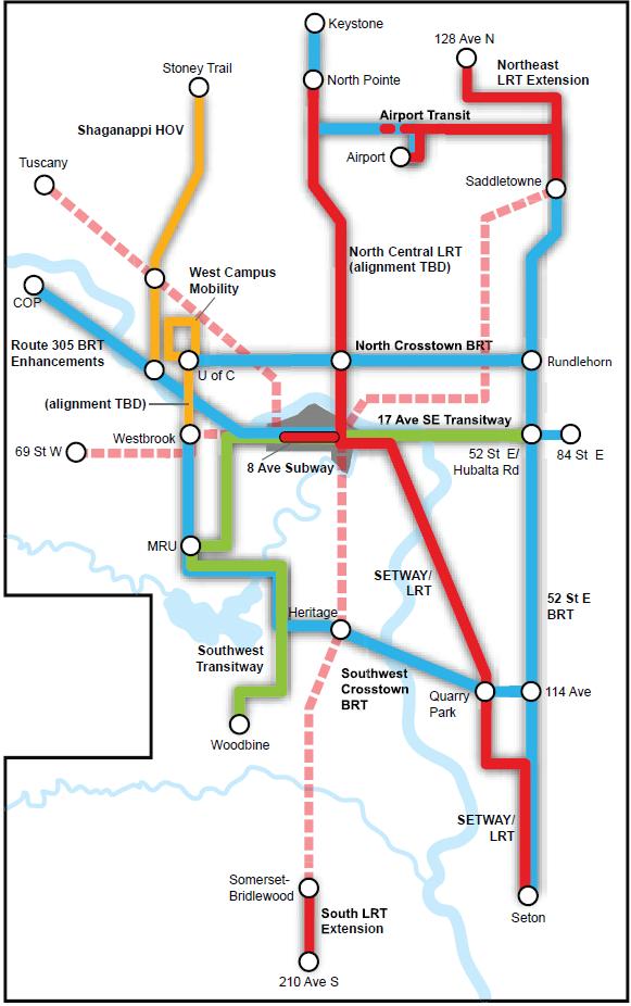 Map Calgary Transit