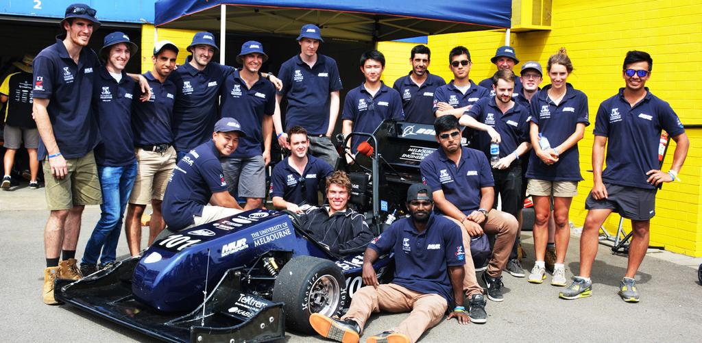 Our cars are the ultimate expression of these aspirations. The Team MUR Motorsports represents the University of Melbourne within the Formula SAE competition.