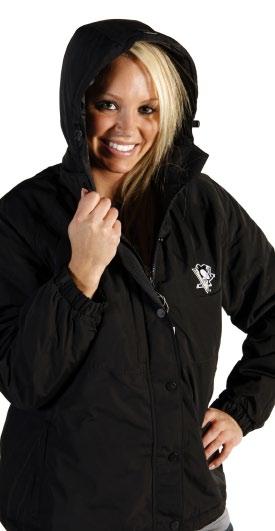 6 7 5 8 9 5: Antigua Ladies Trek Jacket 100% Polyester. Insulated, Cold Weather, Water Resistant, Detachable Hood. Sizes S-XL.