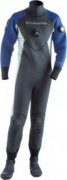 This suit experiences minimal water entry and provides maximum fl exibility, even in challenging diving conditions. 6.