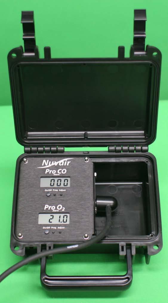 2.0 System Description The Pro CO-O 2 Analyzer measures Carbon Monoxide (CO) levels in gases in the range of 0 to 50 parts per million (ppm), and Oxygen (O 2 ) levels in the range of 0.0 to 100%.