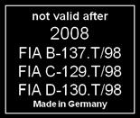 VINTAGE RACER GROUP NEWSLETTER S A F E T Y P R O D U C T S FIA CERTIFICATION FIA belts are a bit easier to check, for those of you who are mathematically deprived, you simply have to look for the