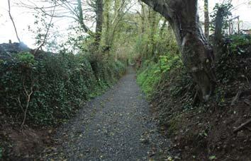 When you reach the Laugharne Park holiday complex take the footpath/bridleway to the left of the entrance. Continue up the hill rather than taking the lane to the left.