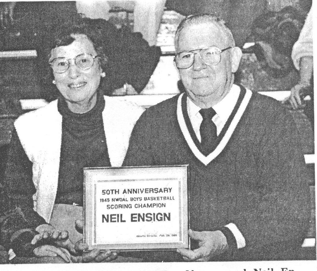 Neil and Norma Ensign-Athletic Boosters Neil and Norma Ensign have been longtime Montpelier High School athletic boosters.