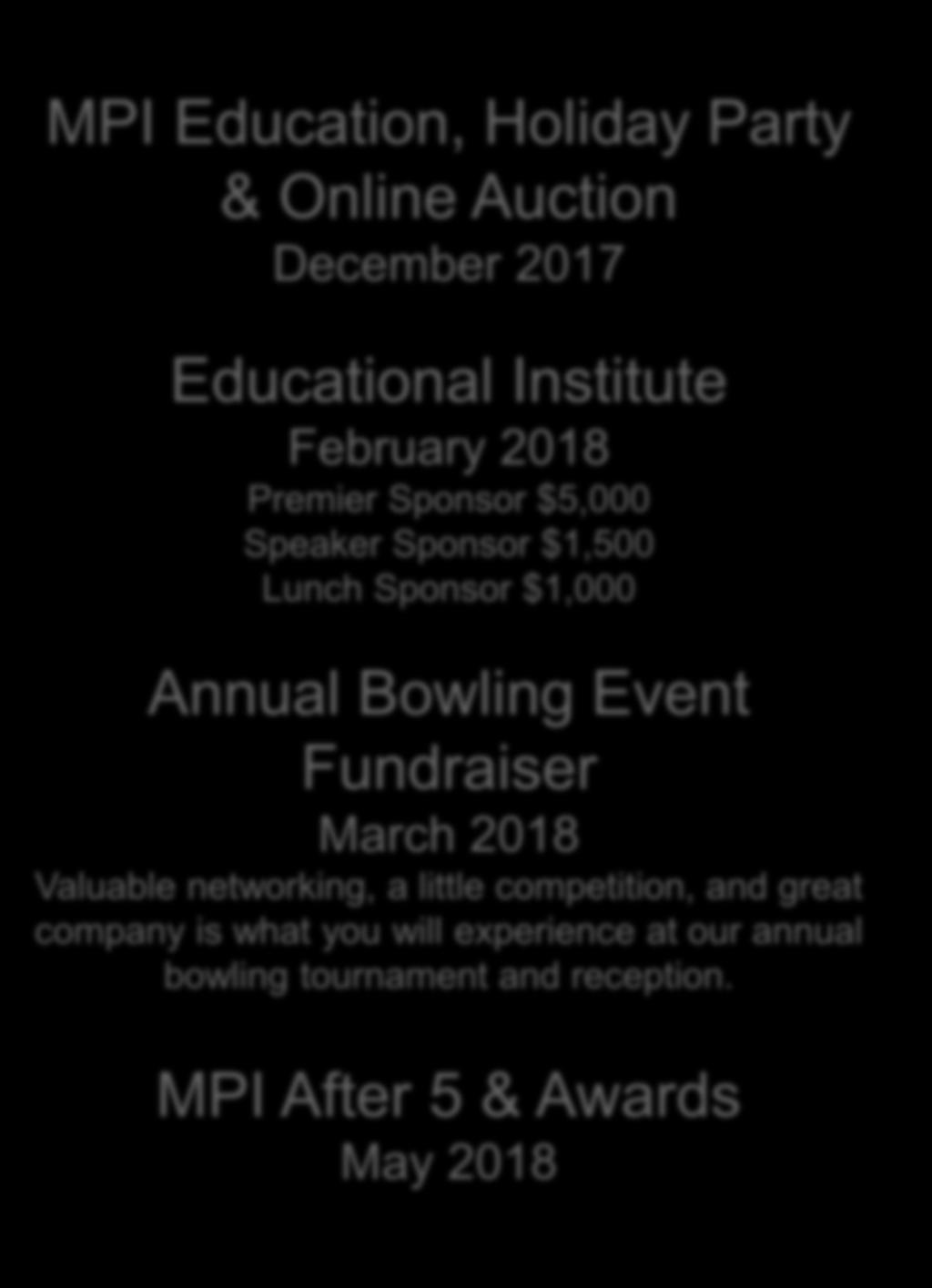 Event Fundraiser March 2018 Valuable networking, a little