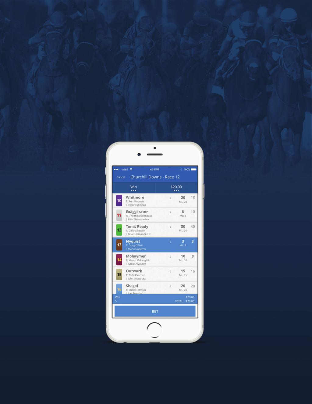 BET ANYWHERE! DOWNLOAD THE TWINSPIRES APP SIGN UP FOR A $100 BONUS!