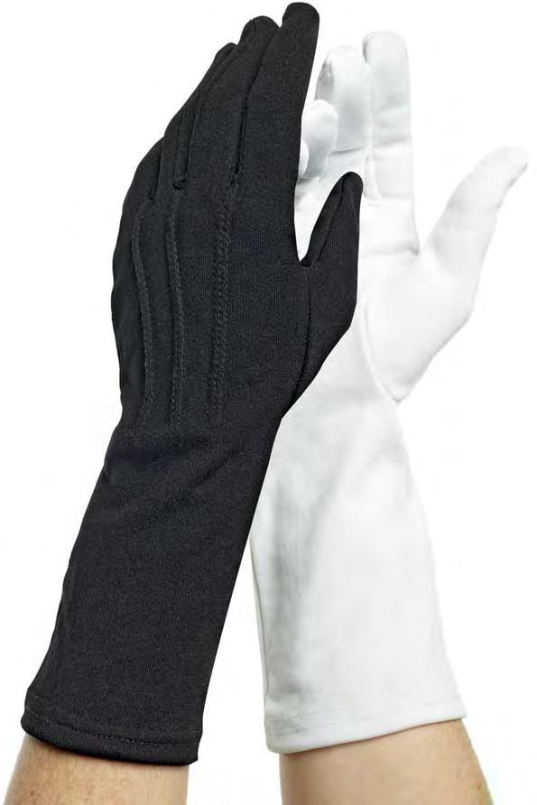Reinforced areas on the palms for heavier use with poles and rifles. SIZES: S, M, L, XL GLP100 White $3.