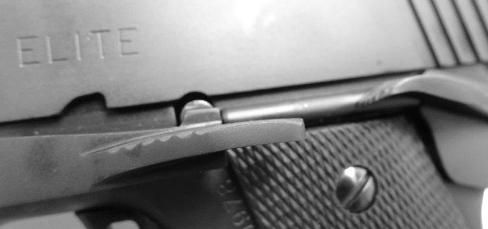 With your finger off the trigger and the muzzle pointed in a safe direction, pull the slide fully rearward. 2. Press the magazine catch (19) and remove the magazine. 3.