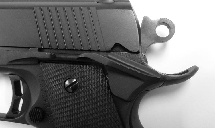 This pistol has a half cock hammer position. (See Illustration #22.) When in the half cock position, the trigger is immobilized but the manual safety cannot be actuated.