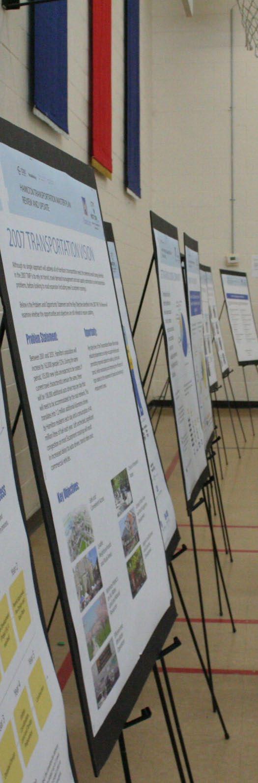 Hamilton Transportation Master Plan Review and Update Public Information Centres One - March 23 to March 26, 2015 Purpose The purpose of the workshops was to engage citizens in a productive dialogue