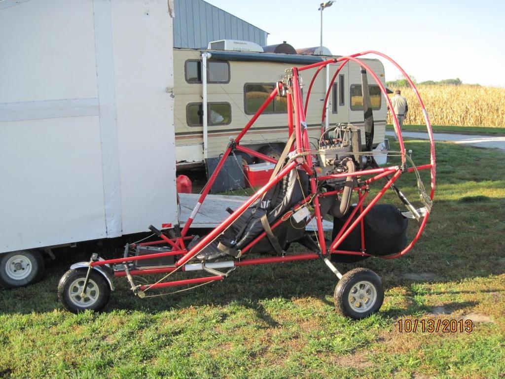 Steve's powered parachute which JD