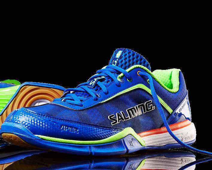 VIPER men MOVE FASTER The Salming Viper is a fast paced agile shoe with a low profile and excellent stability characteristics.