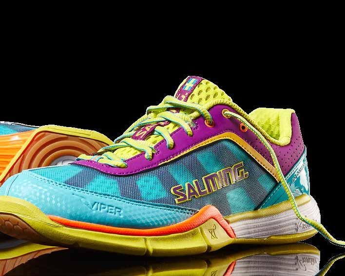 VIPER women MOVE FASTER The Salming Viper is a fast paced agile shoe with a low profile and excellent stability characteristics.