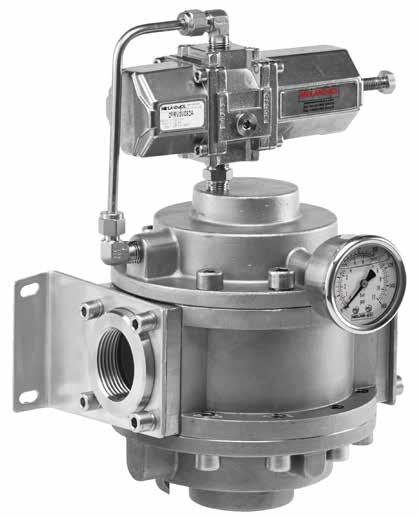 3575 Series air service units /2 to 2 Pressure Regulators A 36L stainless steel unit for pressure regulation of compressed air and gases for the actuation industries.